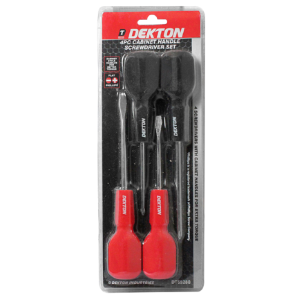 Cabinet Screwdrivers 4 Pack Dekton - Image