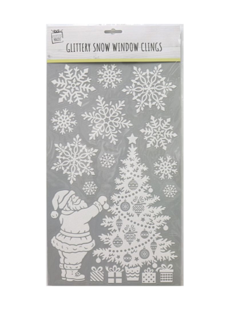 Santa & Tree Window Stickers