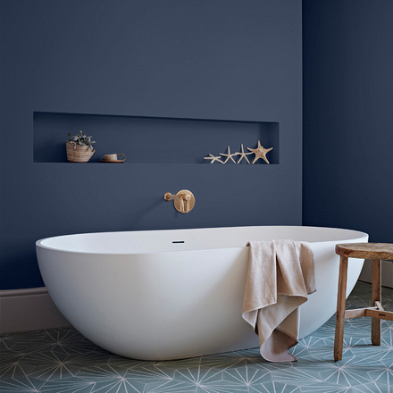 5095948 - Crown Easyclean® Bathroom - Mid Sheen Emulsion - midnight navy® - 2.5L – S1