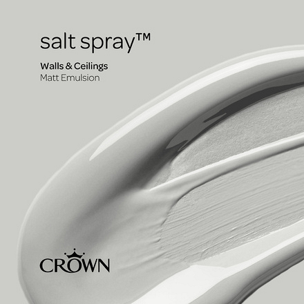 5096557 - Crown - Walls and Ceilings - Matt Emulsion - salt spray - 40ml - S4