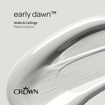 5096538 - Crown - Walls and Ceilings - Matt Emulsion - early dawn - 40ml - S4