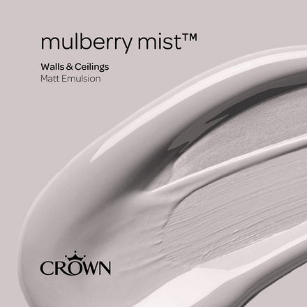 5096546 - Crown - Walls and Ceilings - Matt Emulsion - mulberry mist - 40ml - S4
