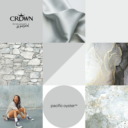 5096550 - Crown - Walls and Ceilings - Matt Emulsion - pacific oyster - 40ml - S3