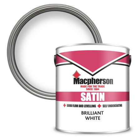 5027874 - Macpherson - Satin Finish - Brilliant White - 2.5L – 2D Pack BIRDSEYE