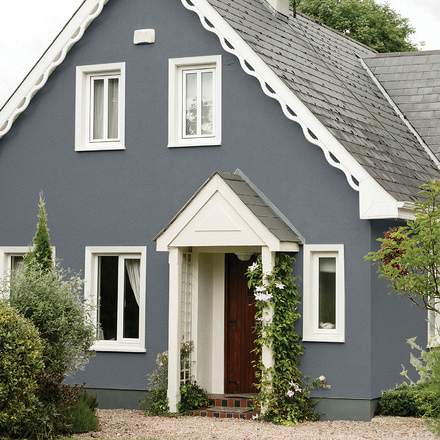 5070384 - Sandtex® Masonry Paint - Microseal® Smooth - 15 Year Weatherproof Exterior Wall Paint - Slate Grey - 5L – S1