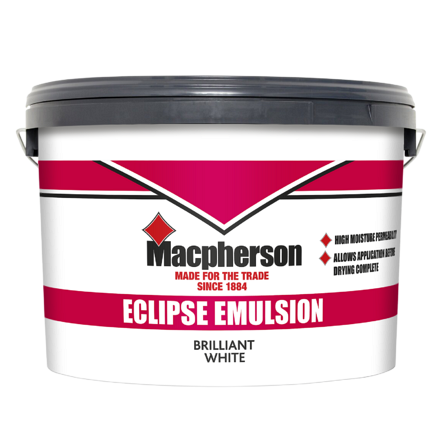 5025056 - Macpherson - Eclipse Emulsion - Brilliant White - 10L – 2D Pack