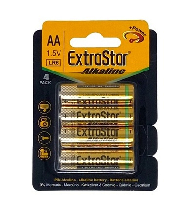 Extrastar AA Battery 4pk - Image
