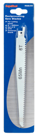 Reciprocating Saw Blades Wood 3 Pack SupaTool - Image
