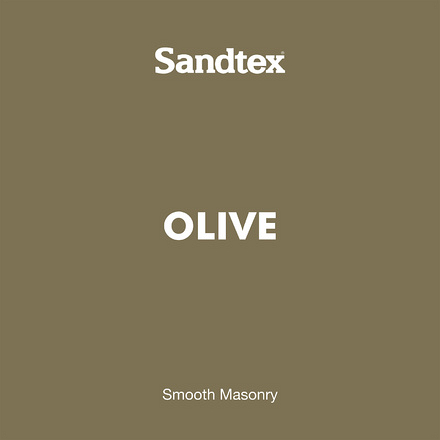 5090085 - Sandtex® Masonry Paint - Microseal® Smooth - 15 Year Weatherproof Exterior Wall Paint - Olive - 150ml Tester Pot Paint Sample – S9