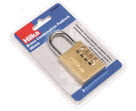 Brass Combination Padlock 38mm - Image