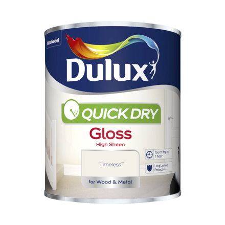 Dulux Quick Dry Gloss Timeless 750ml - Image