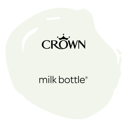 5095981 - Crown Easyclean® Kitchen - Matt Emulsion - milk bottle® - 2.5L – Colour Swatch