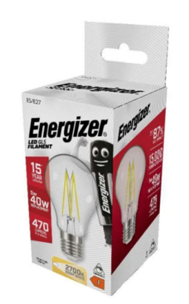 Energizer 40w LED E27 Dimmable GLS Bulb - Image