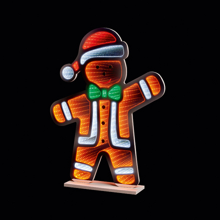 Gingerbread Man Infinity Mirror 60cm - Image