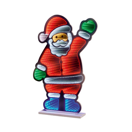Standing Santa Infinity Mirror 60cm - Image