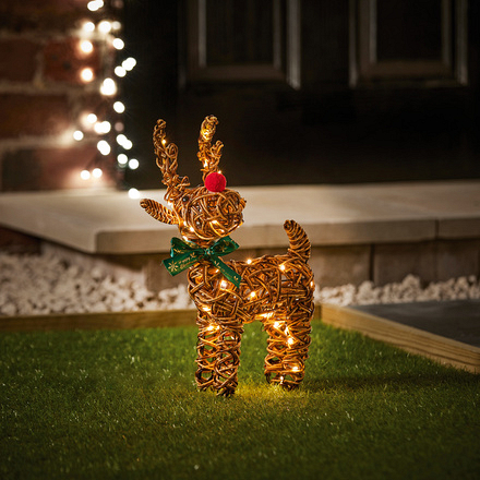 Big Nose Reindeer 40LEDs 37cm - Image