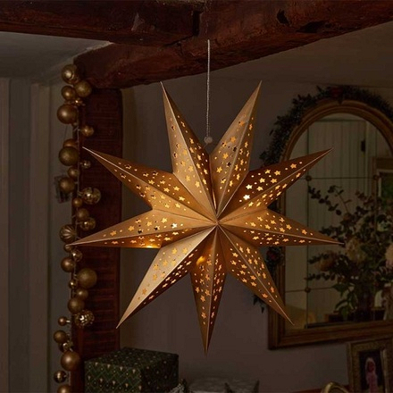 Gold LED Origami Star 50cm - Image