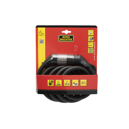 Security Cable Combination LED Lock 1.8m Burg Watcher - Image