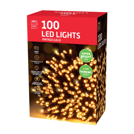 Chaser Vintage Gold 100 LED - Image