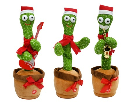 Sing & Twirl Christmas Cactus - Image