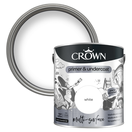 5096810 - Crown - Multi-surface - Primer & Undercoat - white - 2.5L - P1