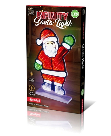 LED Infinity Santa Light 40cm - Image