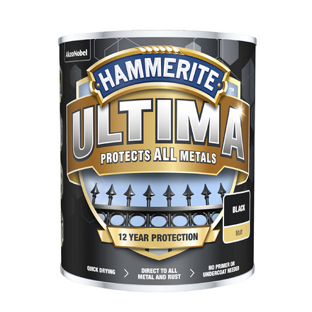 Hammerite Ultima Matt 750ml Black