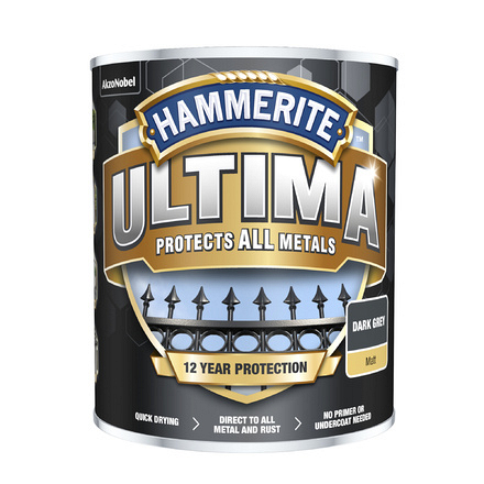 Hammerite Ultima Matt 750ml Dark Grey