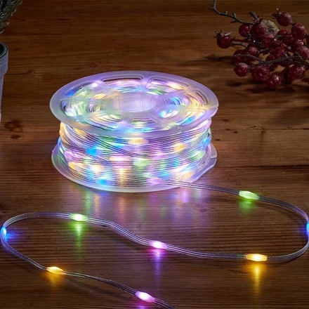 200 LED String Light TwoTone Warm White/Multi-coloured - Image