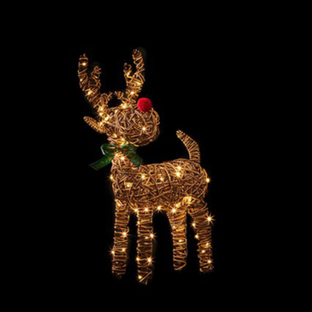 Reindeer Big Red Nose Battery Operated 67cm - Image