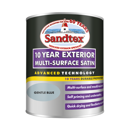 Gentle Blue Satin Sandtex 10 Year 750ml - Image