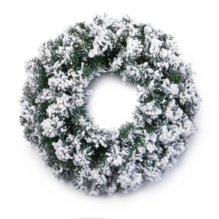 Flocked Woodcote Wreath 50cm - Image