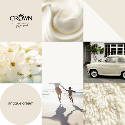5023317 - Crown - Walls and Ceilings - Silk Emulsion - antique cream - 2.5L - S5