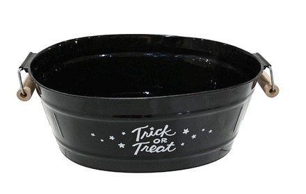 Black Bucket Trick Or Treat 23cm - Image