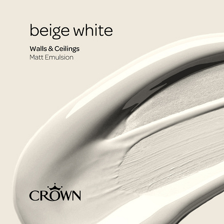 5040155 - Crown - Walls and Ceilings - Matt Emulsion - beige white - 2.5L - S6