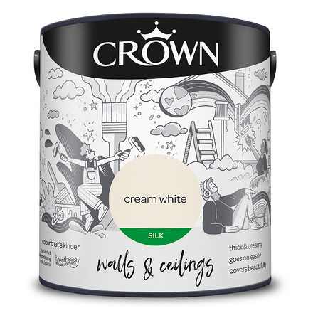 Crown Cream White 2.5L Silk Emulsion - Image