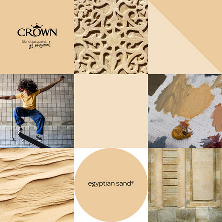 5022896 - Crown - Walls and Ceilings - Matt Emulsion - egyptian sand - 2.5L - S5
