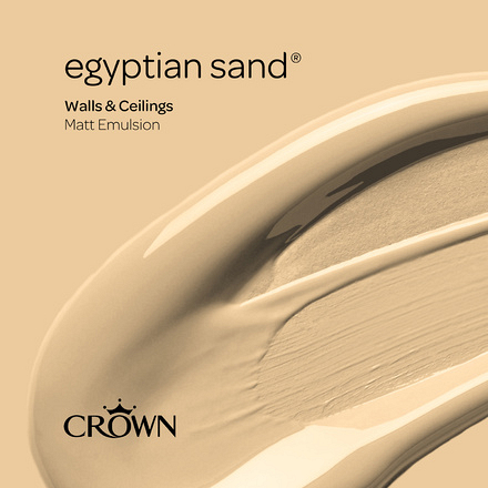 5022896 - Crown - Walls and Ceilings - Matt Emulsion - egyptian sand - 2.5L - S6