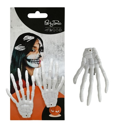 Skeleton Hair Clips 2 pack - Image