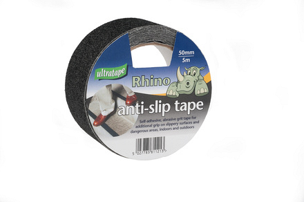 Non Slip Tape Black 50mm x 25m Rhino - Image
