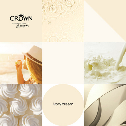 5022967 - Crown - Walls and Ceilings - Matt Emulsion - ivory cream - 2.5L - S5