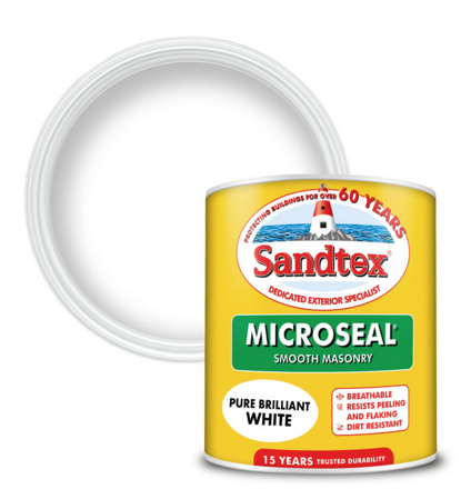Sandtex Pure Brilliant White Masonry Paint 1L