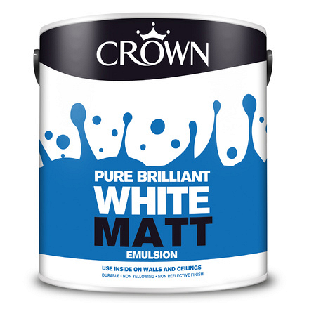 Crown Pure Brilliant White Matt 2.5L Non Breatheasy - Image