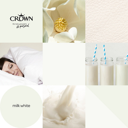 5040149 - Crown - Walls and Ceilings - Silk Emulsion - milk white - 2.5L - S5