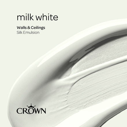 5040149 - Crown - Walls and Ceilings - Silk Emulsion - milk white - 2.5L - S6