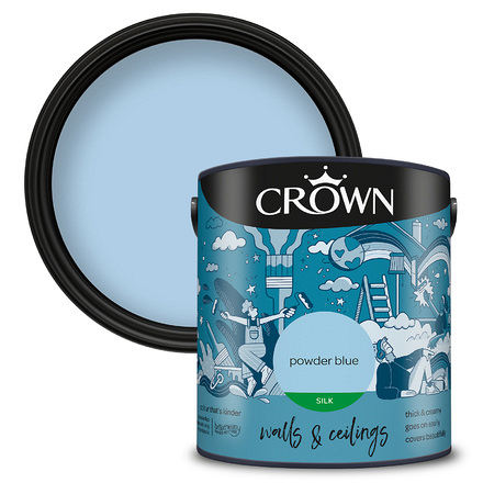Crown Powder Blue 2.5L Silk Emulsion - Image