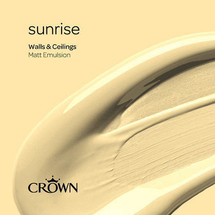 5022875 - Crown - Walls and Ceilings - Matt Emulsion - sunrise - 2.5L - S6
