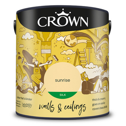 5023292 - Crown - Walls and Ceilings - Silk Emulsion - sunrise - 2.5L - S8