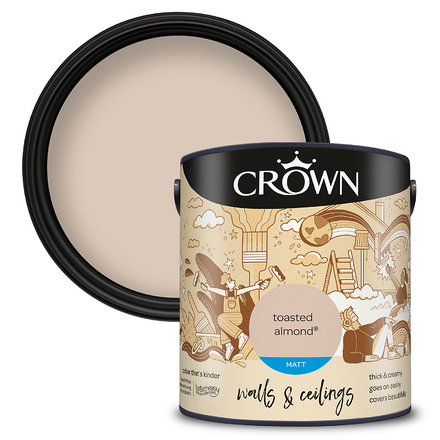 Crown Toasted Almond 2.5L Matt Emulsion - Image