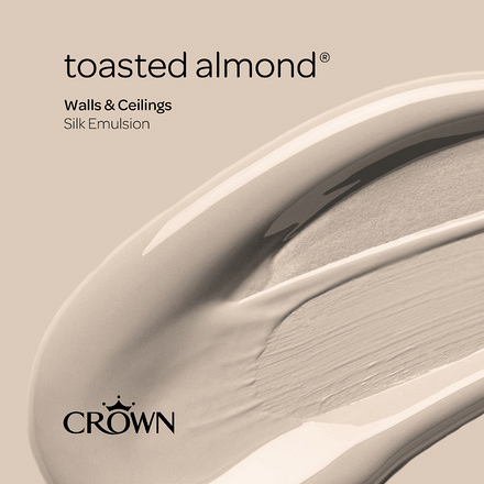 5023257 - Crown - Walls and Ceilings - Silk Emulsion - toasted almond - 2.5L - S6